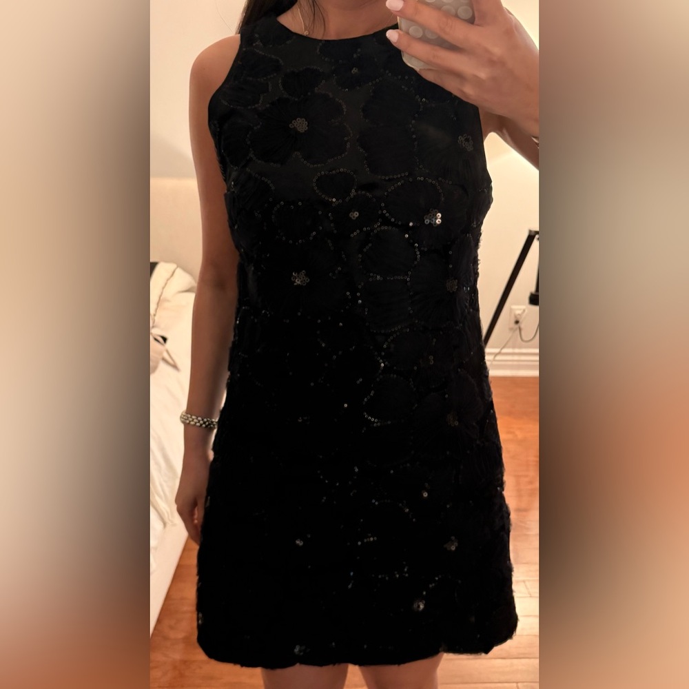 Zara Black Sequin Mini Dress